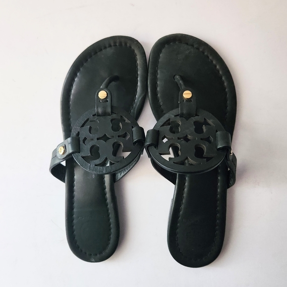 Tory Burch Shoes - Tory Burch Miller Black Leather Sandals, US 6.5, GUC